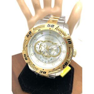 Invicta Men's Watch 45751 Speedway Quartz Chronograph Silver Dial Two Tone Steel